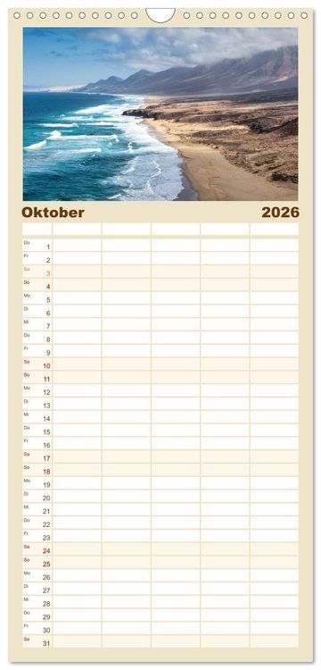 Produktbild: Familienplaner 2026 - Die Kanaren &ndash; Faszinierende Inseln im Atlantik mit 5 Spalten (Wandkalender, 21 x 45 cm) CALVENDO