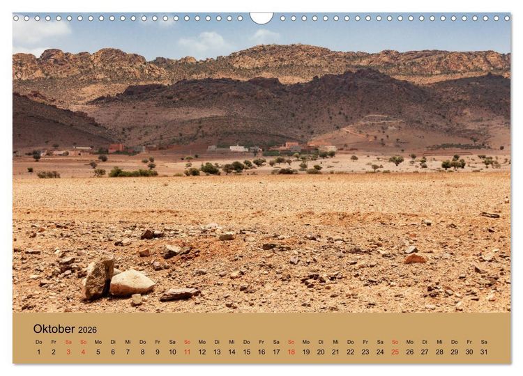 Produktbild: Abenteuer Marokko - eine Reise durch die Region Sous-Massa (Wandkalender 2026 DIN A3 quer), CALVENDO Monatskalender