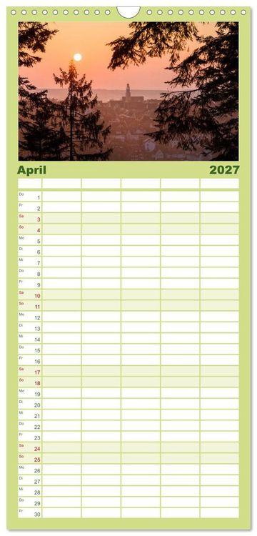 Produktbild: Familienplaner 2027 - Freudenstadt 2027 mit 5 Spalten (Wandkalender, 21 x 45 cm) CALVENDO