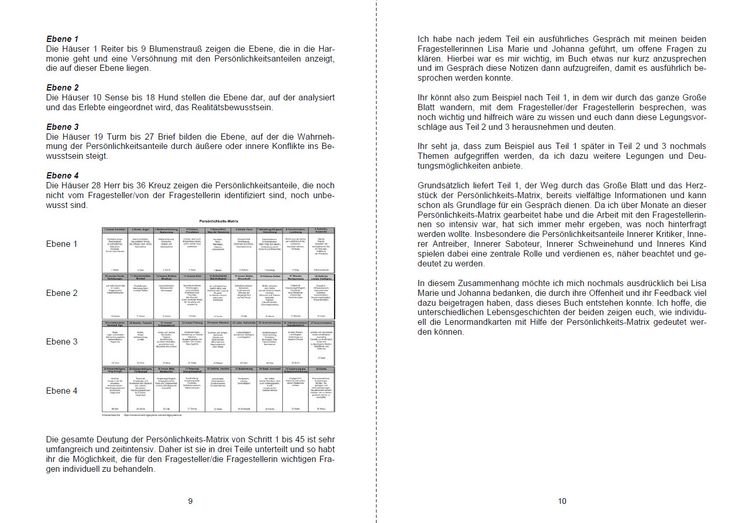 Produktbild: Die Deutung der Pers&ouml;nlichkeits-Matrix mit Lenormandkarten
