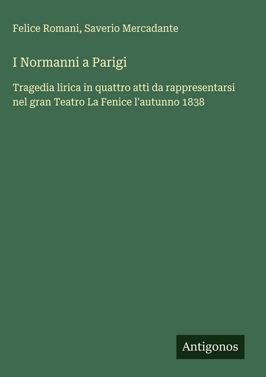 Produktbild: I Normanni a Parigi