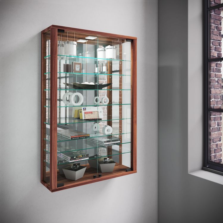 Produktbild: Wandvitrine Glasvitrine Vitrosa Mini Spiegel