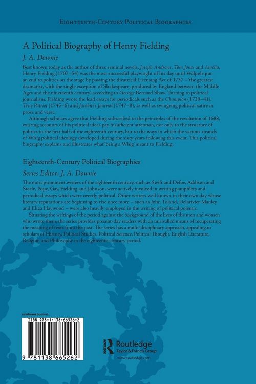 Produktbild: A Political Biography of Henry Fielding