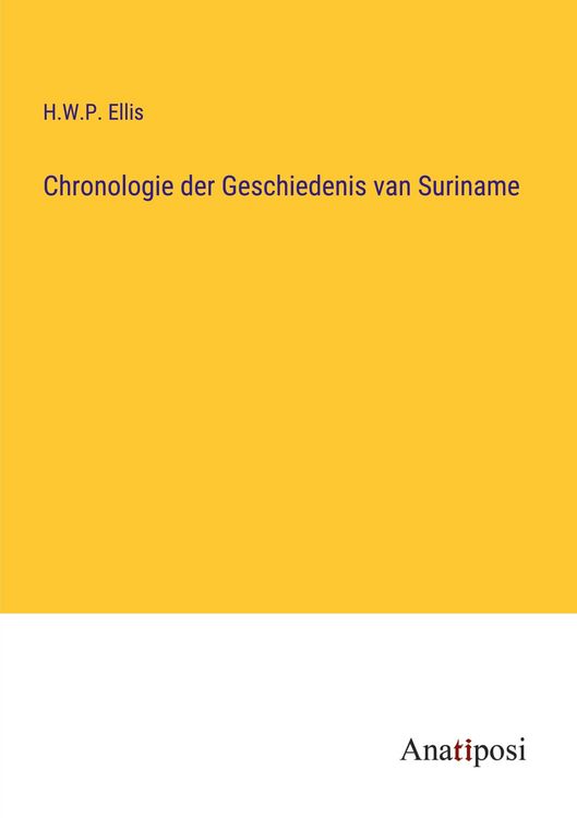 Produktbild: Chronologie der Geschiedenis van Suriname