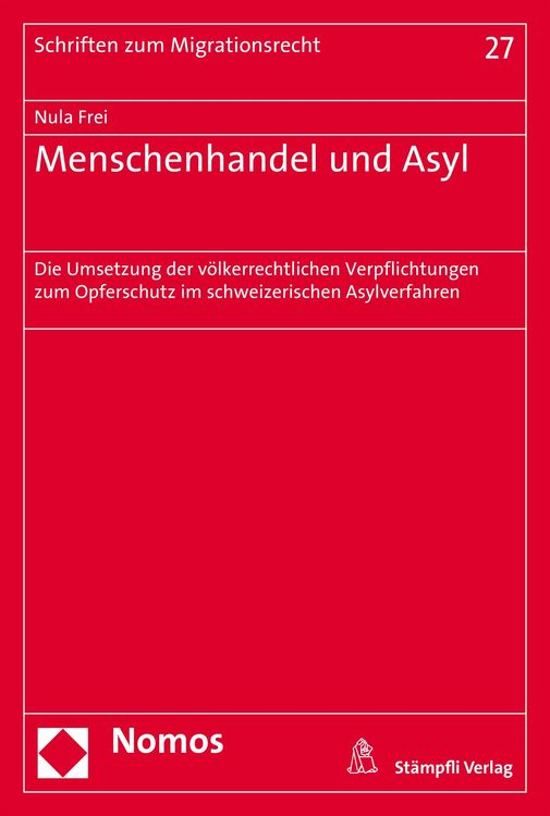 Produktbild: Menschenhandel und Asyl