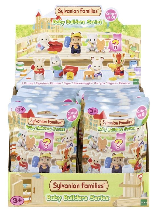 Produktbild: Sylvanian Families 5823 - Baustelle, Sammelfigur Baby Builders Series, 1 St&uuml;ck sortiert