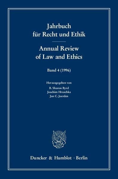 Produktbild: Jahrbuch f&uuml;r Recht und Ethik - Annual Review of Law and Ethics.