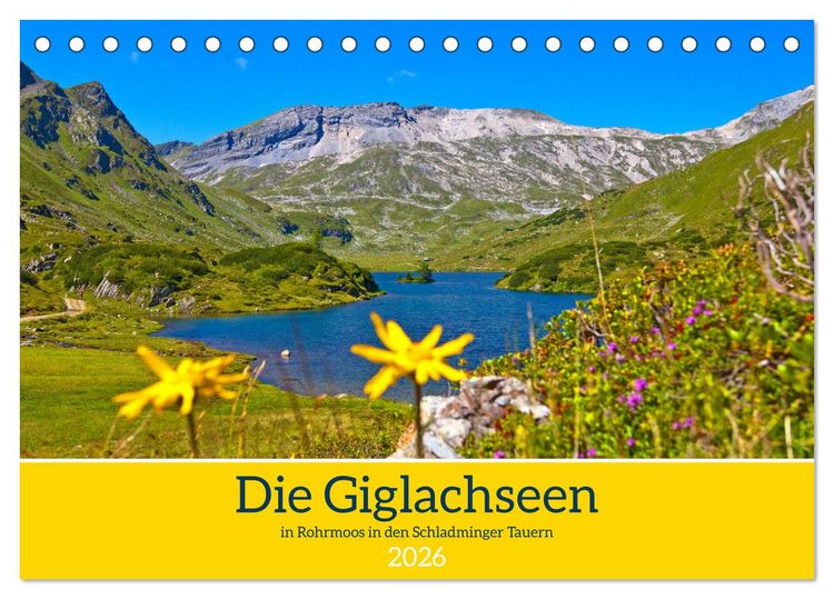 Produktbild: Die Giglachseen (Tischkalender 2026 DIN A5 quer), CALVENDO Monatskalender
