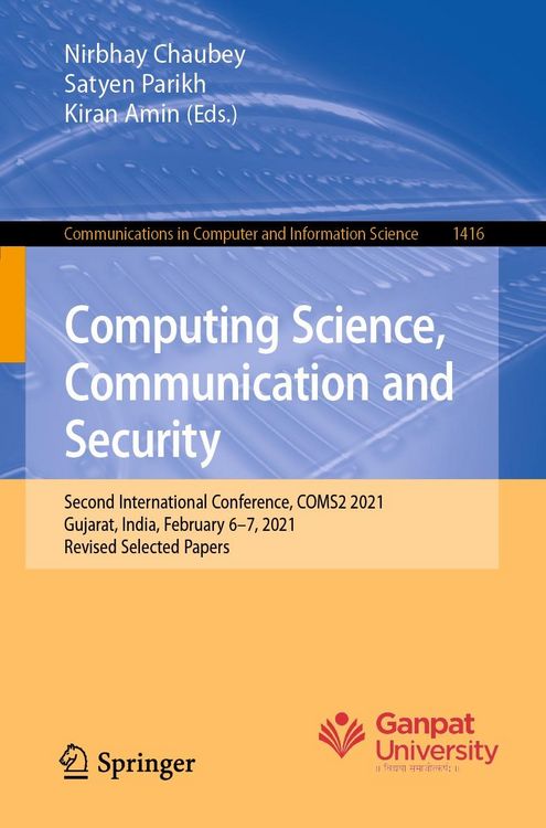 Produktbild: Computing Science, Communication and Security