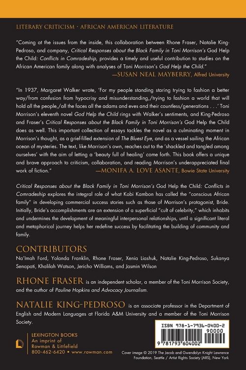 Produktbild: Critical Responses About the Black Family in Toni Morrison's God Help the Child