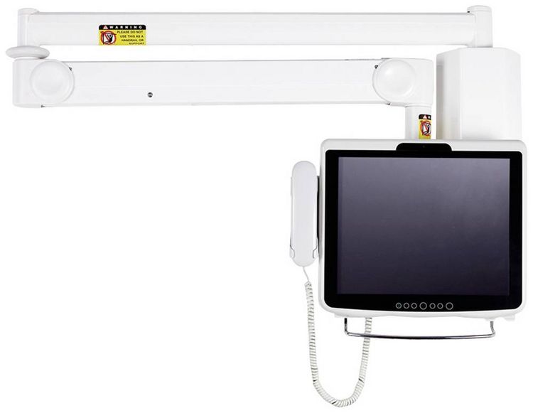 Produktbild: Neomounts FPMA-HAW100 Medical Monitor-Wandhalterung 1 Display(s) 25,4 cm (10") - 61 cm (24") Wei&szlig; H&ouml;henverstellbar, Neigbar, Schwenkbar, Ausziehbar