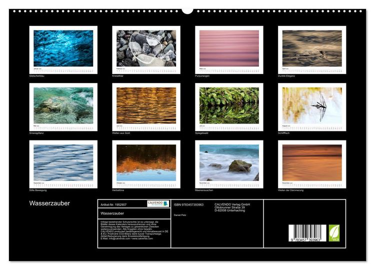 Produktbild: Wasserzauber (hochwertiger Premium Wandkalender 2026 DIN A2 quer), Kunstdruck in Hochglanz