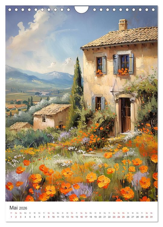 Produktbild: Poesie des Lichts - impressionistisches S&uuml;dfrankreich (Wandkalender 2026 DIN A4 hoch), CALVENDO Monatskalender