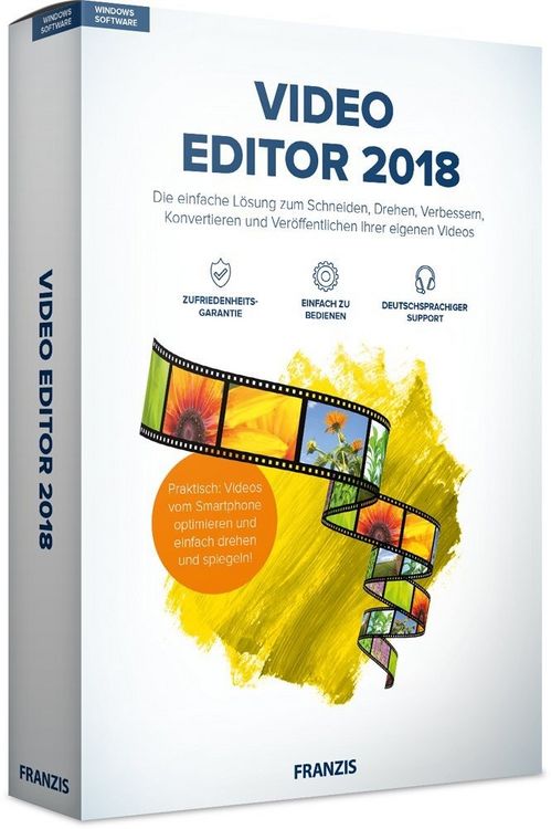 Produktbild: Franzis Video Editor 2018 (PC+MAC)