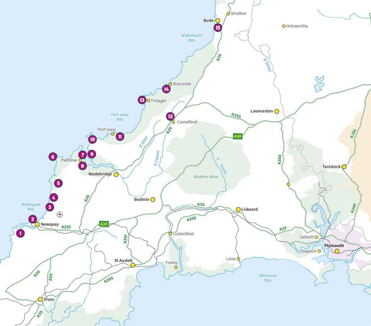 Produktbild: 15 Short Walks in Cornwall - Newquay and the North Coast