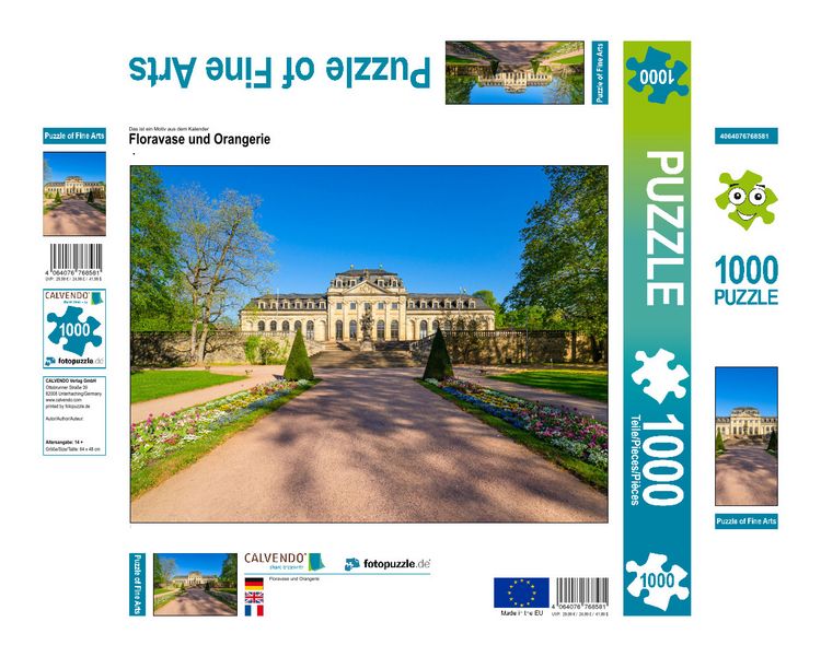 Produktbild: CALVENDO Puzzle Floravase und Orangerie | 1000 Teile Lege-Gr&ouml;&szlig;e 64x48cm Foto-Puzzle f&uuml;r gl&uuml;ckliche Stunden