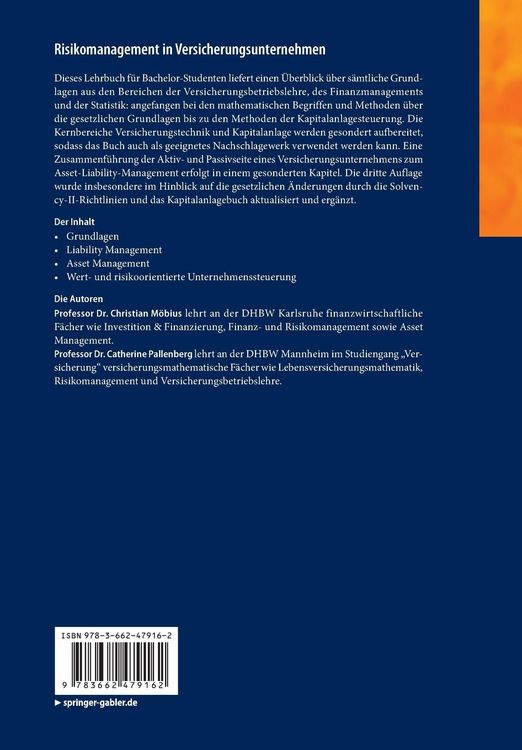 Produktbild: Risikomanagement in Versicherungsunternehmen