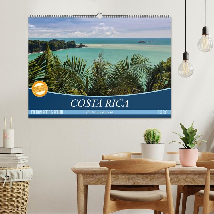 Produktbild: COSTA RICA Farben und Licht (Wandkalender 2026 DIN A2 quer), CALVENDO Monatskalender