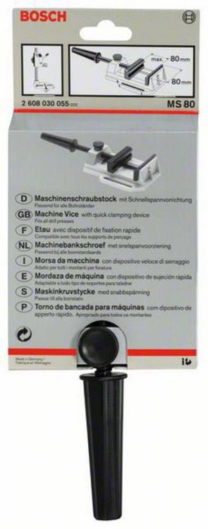 Produktbild: Bosch Accessories MS 80 Maschinenschraubstock 2608030055 Backenbreite: 80 mm Spann-Weite (max.): 80 mm