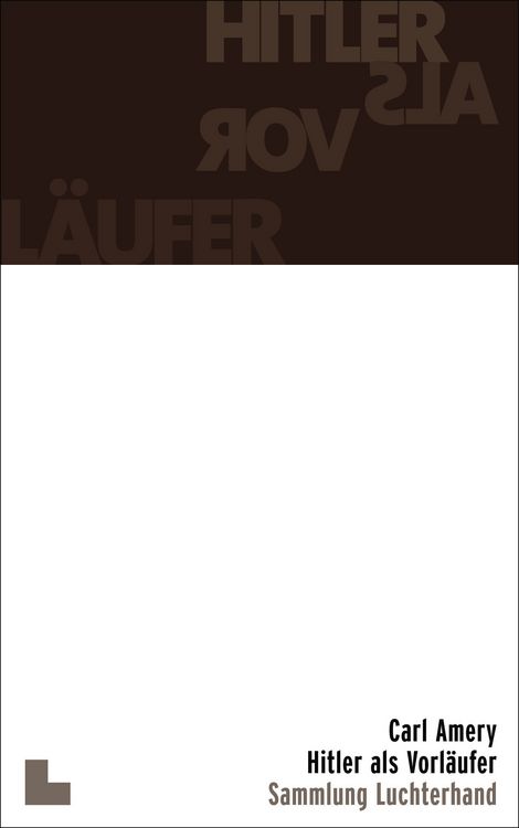 Produktbild: Hitler als Vorl&auml;ufer