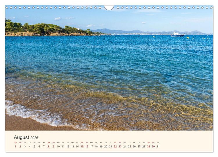 Produktbild: Wundersch&ouml;ne C&ocirc;te d'Azur (Wandkalender 2026 DIN A3 quer), CALVENDO Monatskalender