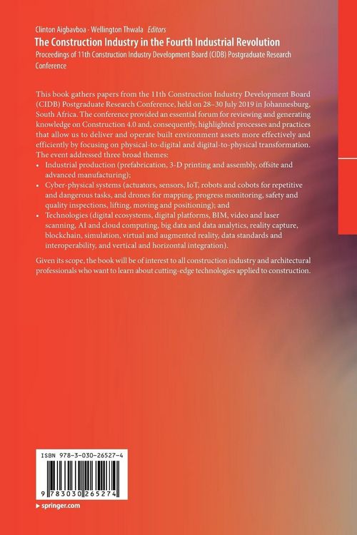 Produktbild: The Construction Industry in the Fourth Industrial Revolution