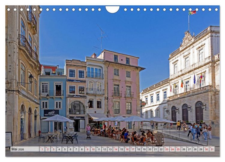 Produktbild: Portugal - Porto, Coimbra, Lissabon (Wandkalender 2026 DIN A4 quer), CALVENDO Monatskalender