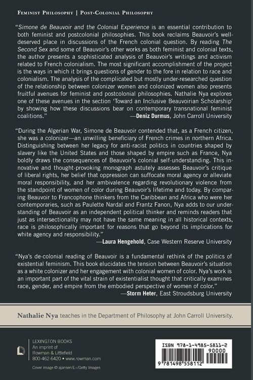 Produktbild: Simone de Beauvoir and the Colonial Experience