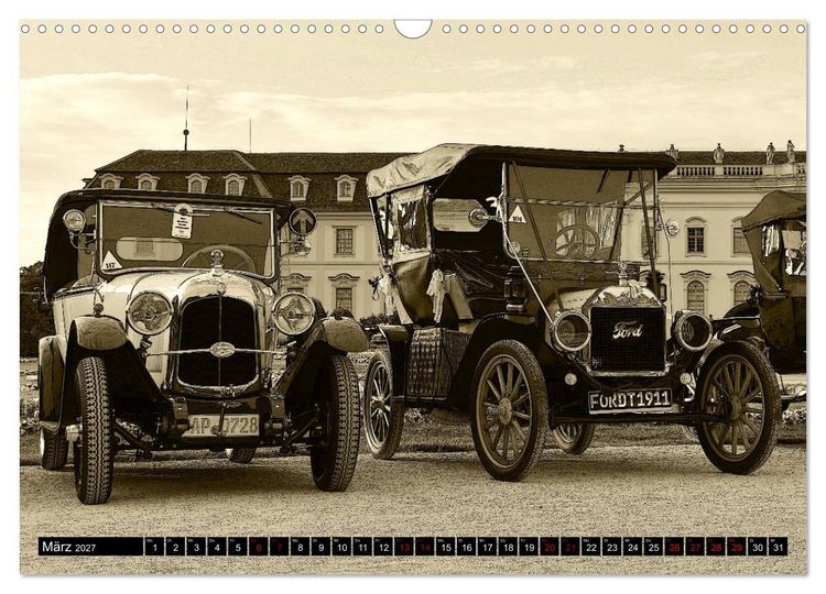 Produktbild: Klassische Automobile (Wandkalender 2027 DIN A3 quer), CALVENDO Monatskalender