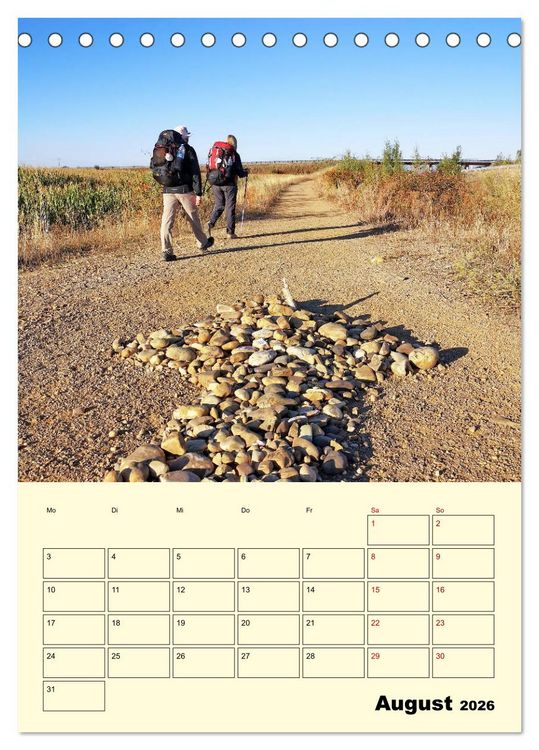 Produktbild: Buen Camino - Mein Jakobsweg - Camino Franc&eacute;s (Tischkalender 2026 DIN A5 hoch), CALVENDO Monatskalender
