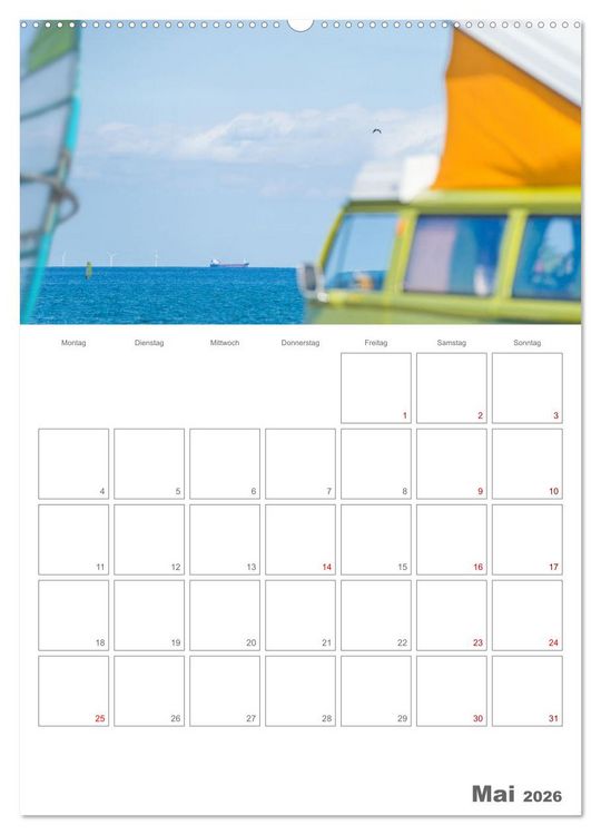 Produktbild: Vanlife Jahresplaner (hochwertiger Premium Wandkalender 2026 DIN A2 hoch), Kunstdruck in Hochglanz