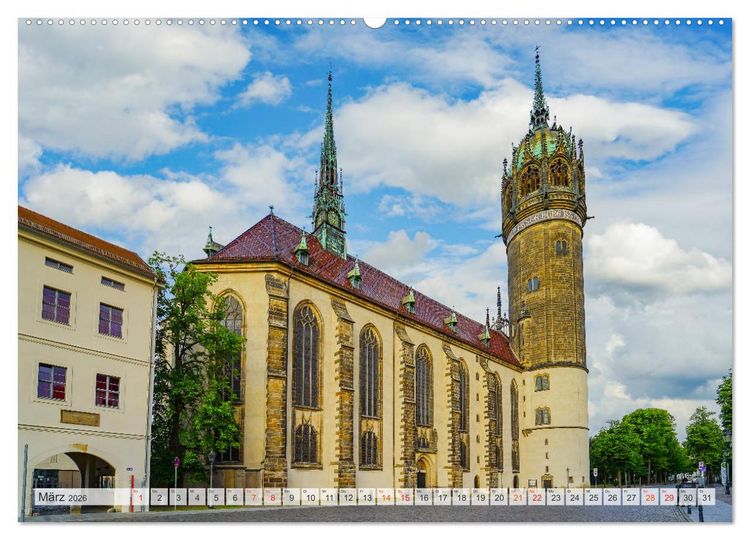 Produktbild: Lutherstadt Wittenberg Impressionen (hochwertiger Premium Wandkalender 2026 DIN A2 quer), Kunstdruck in Hochglanz