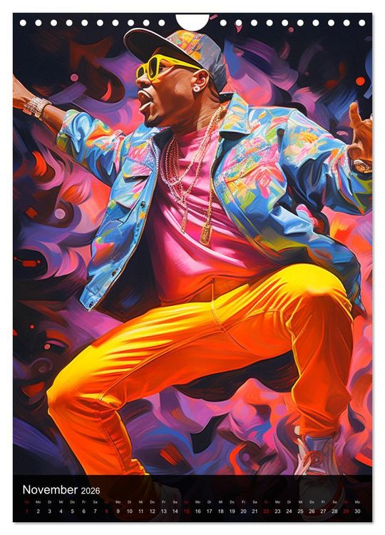 Produktbild: Rap Kings. Paintings im Streetwear-Charme (Wandkalender 2026 DIN A4 hoch), CALVENDO Monatskalender