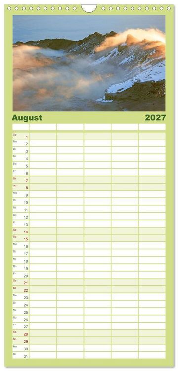 Produktbild: Familienplaner 2027 - Entdeckungen am Kilimandscharo mit 5 Spalten (Wandkalender, 21 x 45 cm) CALVENDO