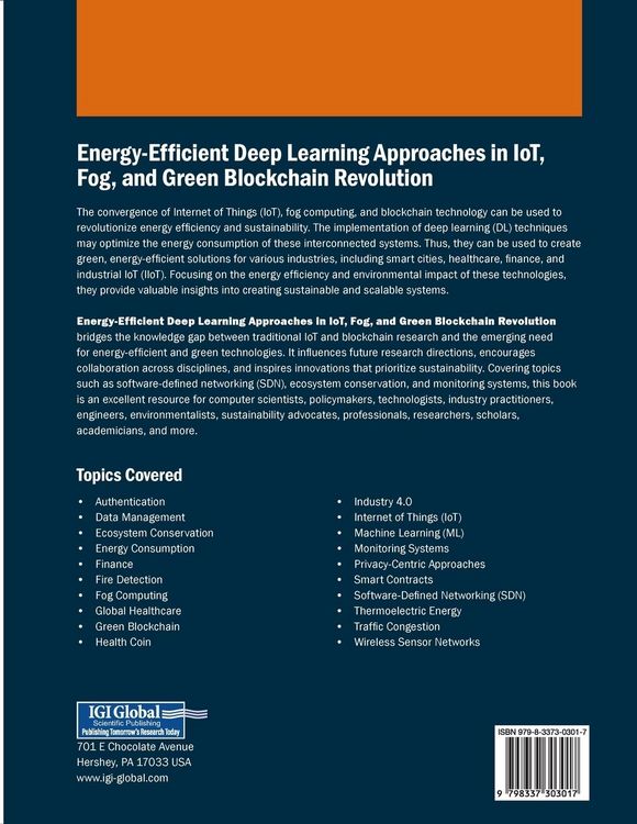 Produktbild: Energy-Efficient Deep Learning Approaches in IoT, Fog, and Green Blockchain Revolution