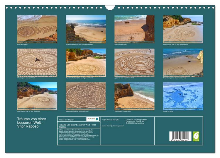 Produktbild: Tr&auml;ume von einer besseren Welt - Vitor Raposo (Wandkalender 2026 DIN A3 quer), CALVENDO Monatskalender