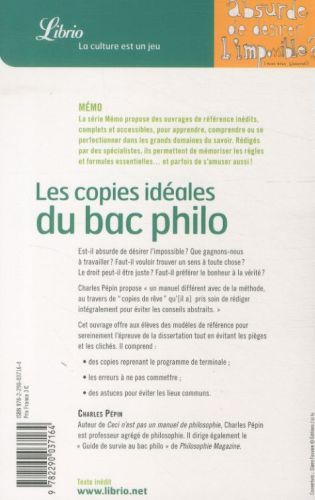 Produktbild: Les copies id&eacute;ales du bac philo