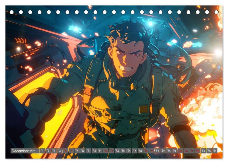Produktbild: Starlight Warriors (Desk Calendar 2026 DIN A5 landscape), CALVENDO 12 Month DeskCalendar