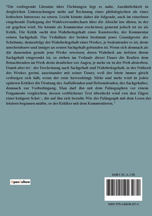 Produktbild: Goethes Wahlverwandtschaften