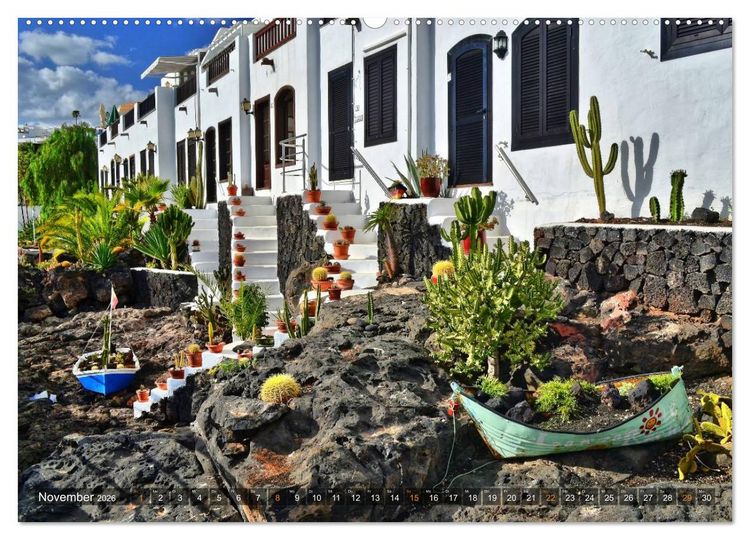 Produktbild: Lanzarote. Wunderwelt der Feuerberge (Wandkalender 2026 DIN A2 quer), CALVENDO Monatskalender