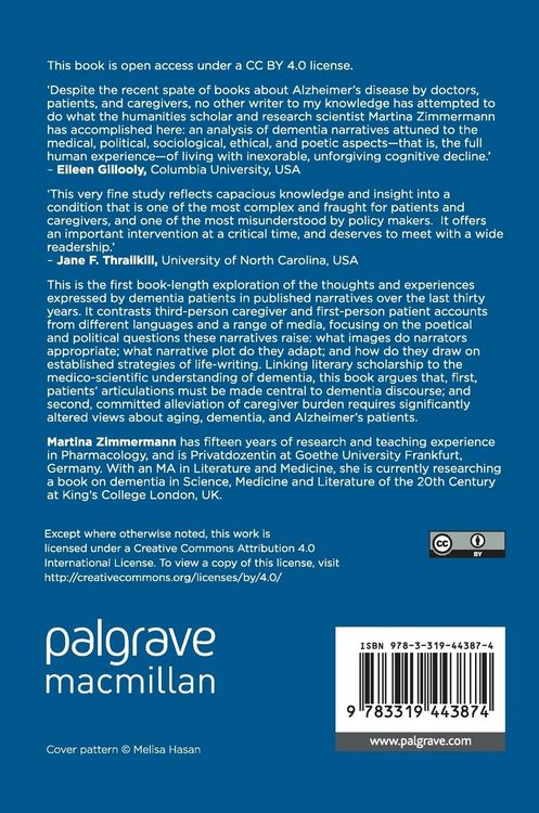 Produktbild: The Poetics and Politics of Alzheimer&rsquo;s Disease Life-Writing