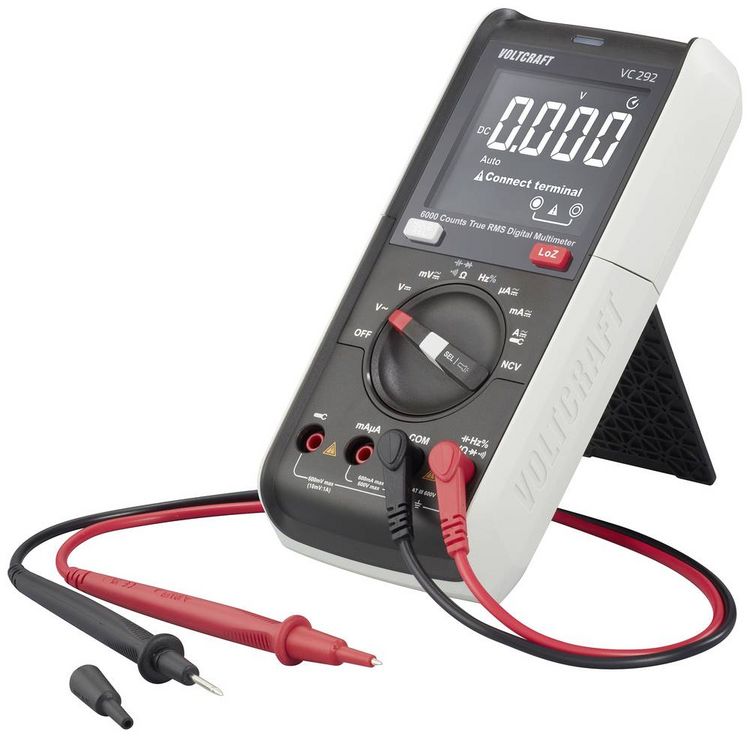 Produktbild: VOLTCRAFT VC292 Hand-Multimeter digital True RMS LoZ CAT III 600V Anzeige (Counts): 6000
