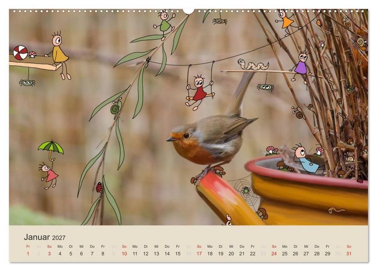 Produktbild: Das Leben der kleinen Pankies (Wandkalender 2027 DIN A2 quer), CALVENDO Monatskalender