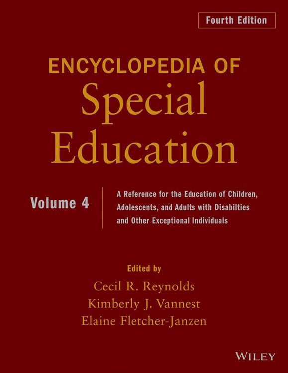 Produktbild: Encyclopedia of Special Education, Volume 4