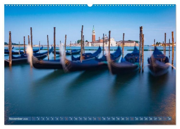 Produktbild: Venedig - Magische Lagunenstadt (Wandkalender 2026 DIN A2 quer), CALVENDO Monatskalender
