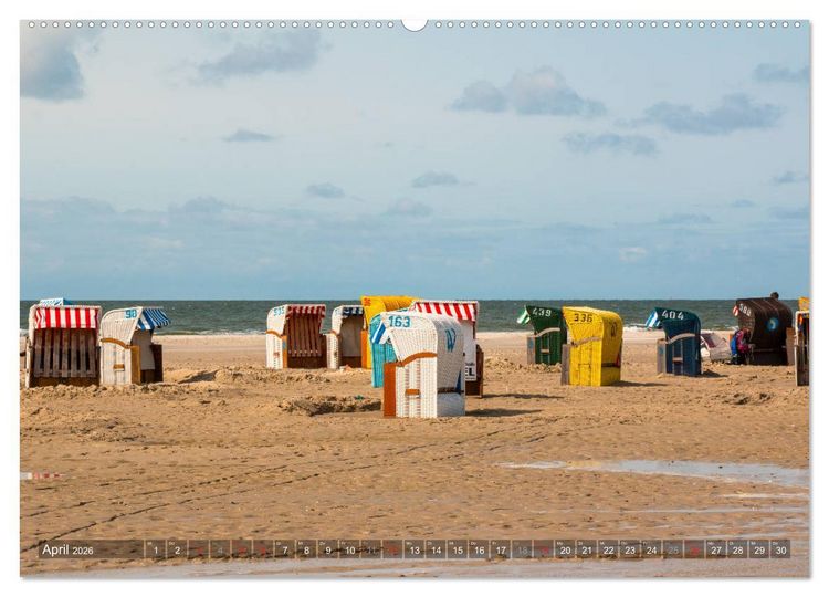 Produktbild: Amrum Insel am Wattenmeer (Wandkalender 2026 DIN A2 quer), CALVENDO Monatskalender