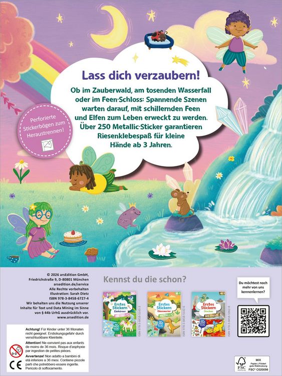 Produktbild: Erstes Stickern Metallic &ndash; Feen