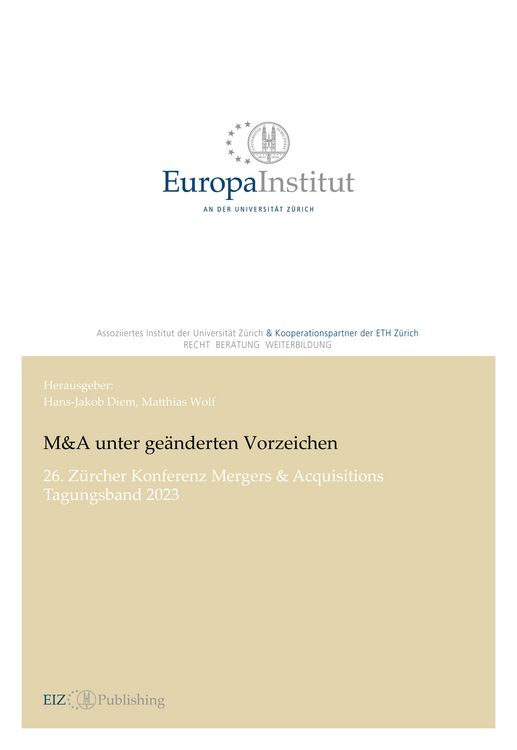 Produktbild: M&A unter ge&auml;nderten Vorzeichen