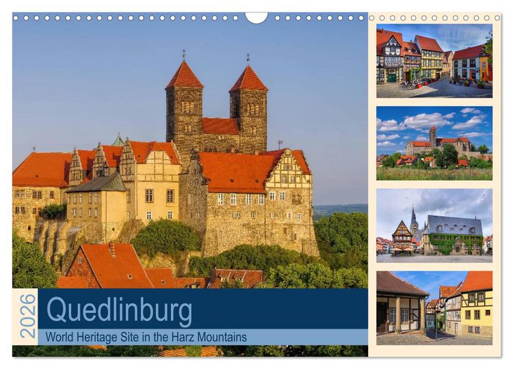 Produktbild: Quedlinburg - World Heritage Site in the Harz Mountains (Wall Calendar 2026 DIN A3 landscape), CALVENDO 12 Month Wall Calendar