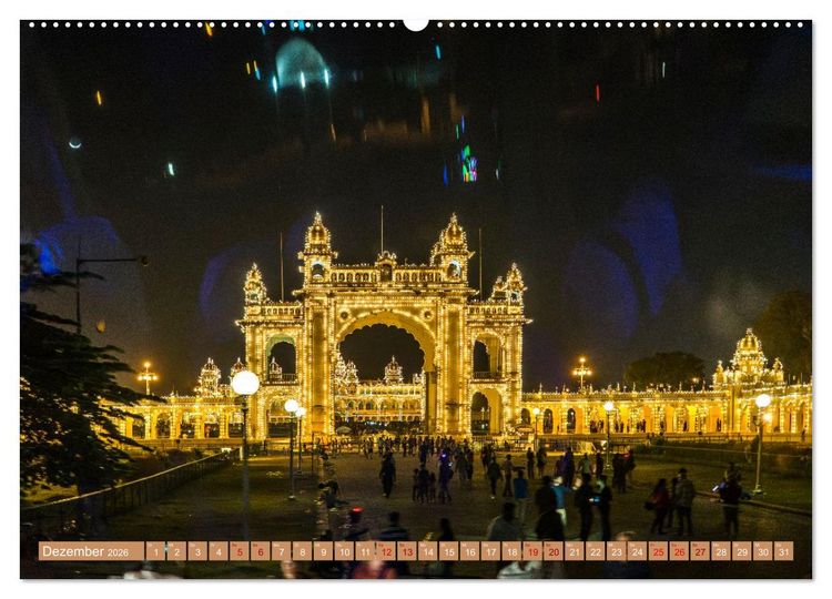 Produktbild: Indien - Der S&uuml;den (Wandkalender 2026 DIN A2 quer), CALVENDO Monatskalender
